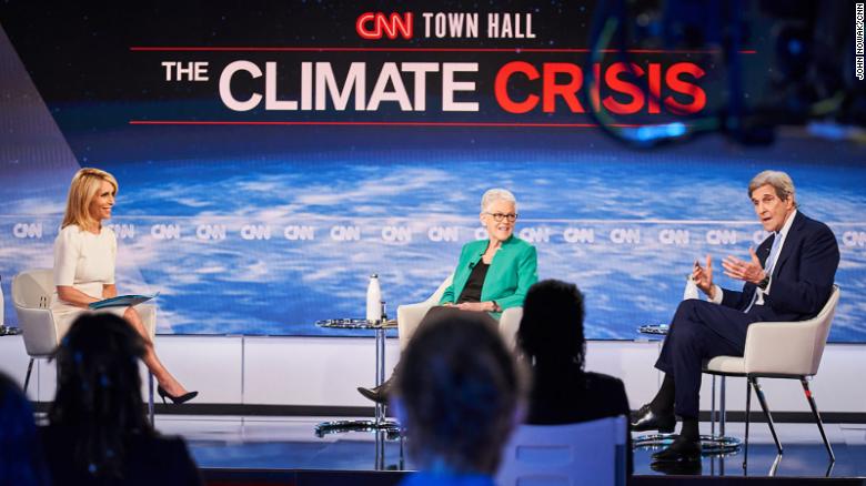 CNN Townhall: The Climate Crisis. Image of the stage