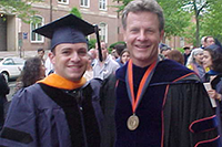 Juan Pablo and Prof. Deason at Juan's Doctoral Graduation in 2000